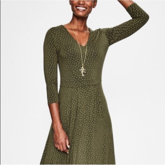 BODEN Coraline Jersey MIDI Dress Sz 4 - Picture 2 of 8